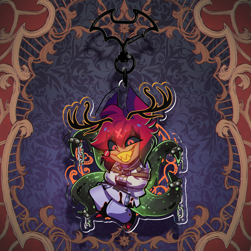 Goth Alastor Keychain