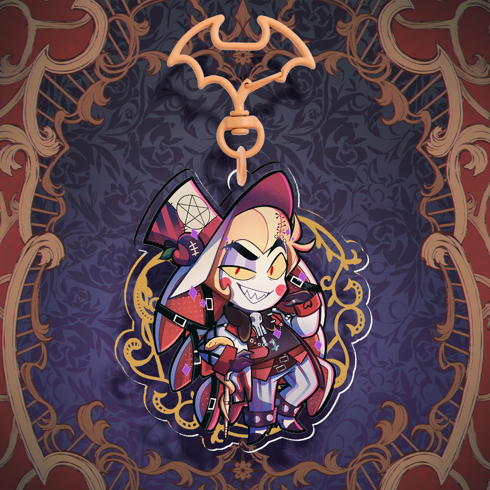 Goth Lucifer Keychain