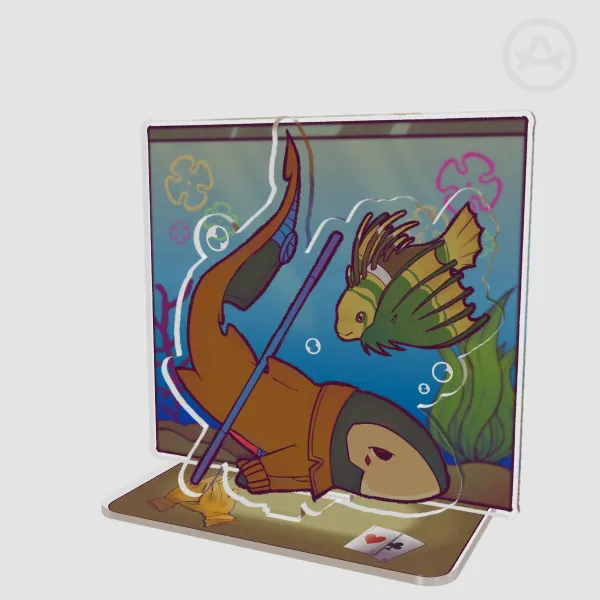 Rogue x Gambit standee aquarium