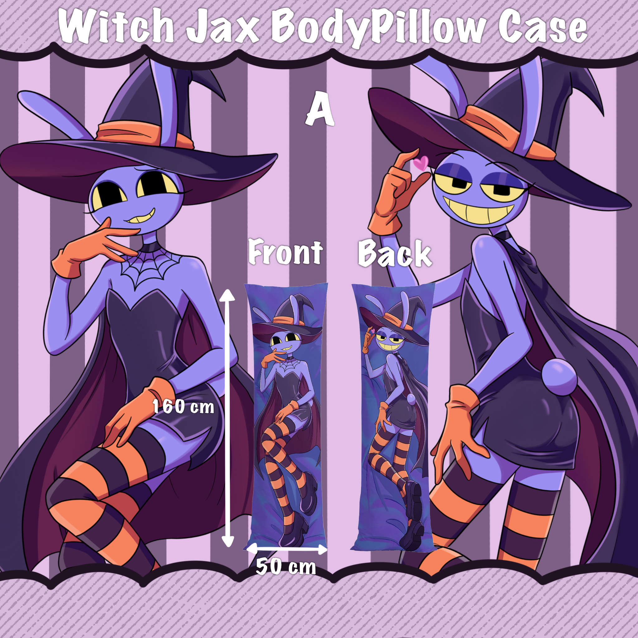 (A) Witch Jax Body Pillowcase
