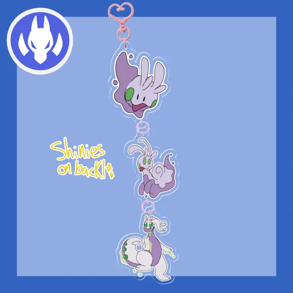 COLLAB [PKMN] Goomy Evolutions Connection Acrylic Keychain