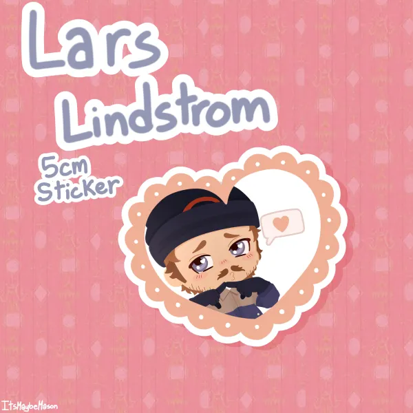 Lars Lindstrom heart sticker