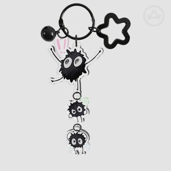 Soot Sprite Connection Acrylic Keychain • Spirited Away
