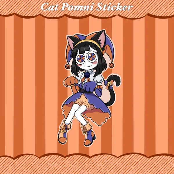 Cat Pomni Sticker