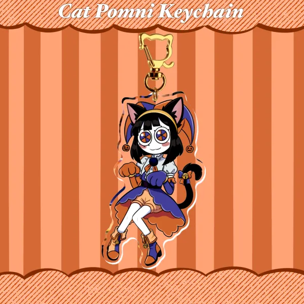Cat Pomni Keychain
