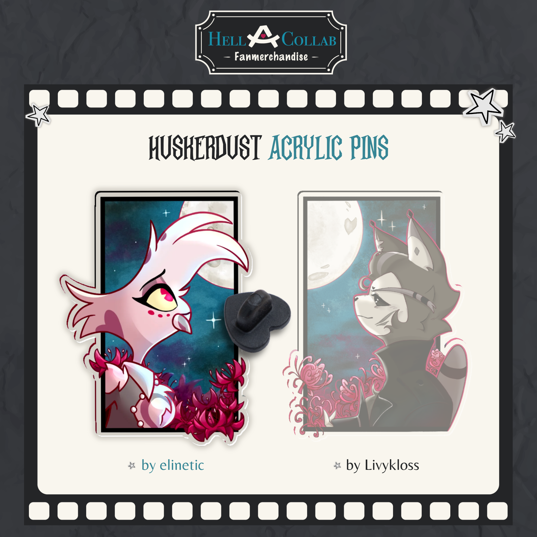 Angel Dust - Acrylic Pin - Halloween Hell-a-collab
