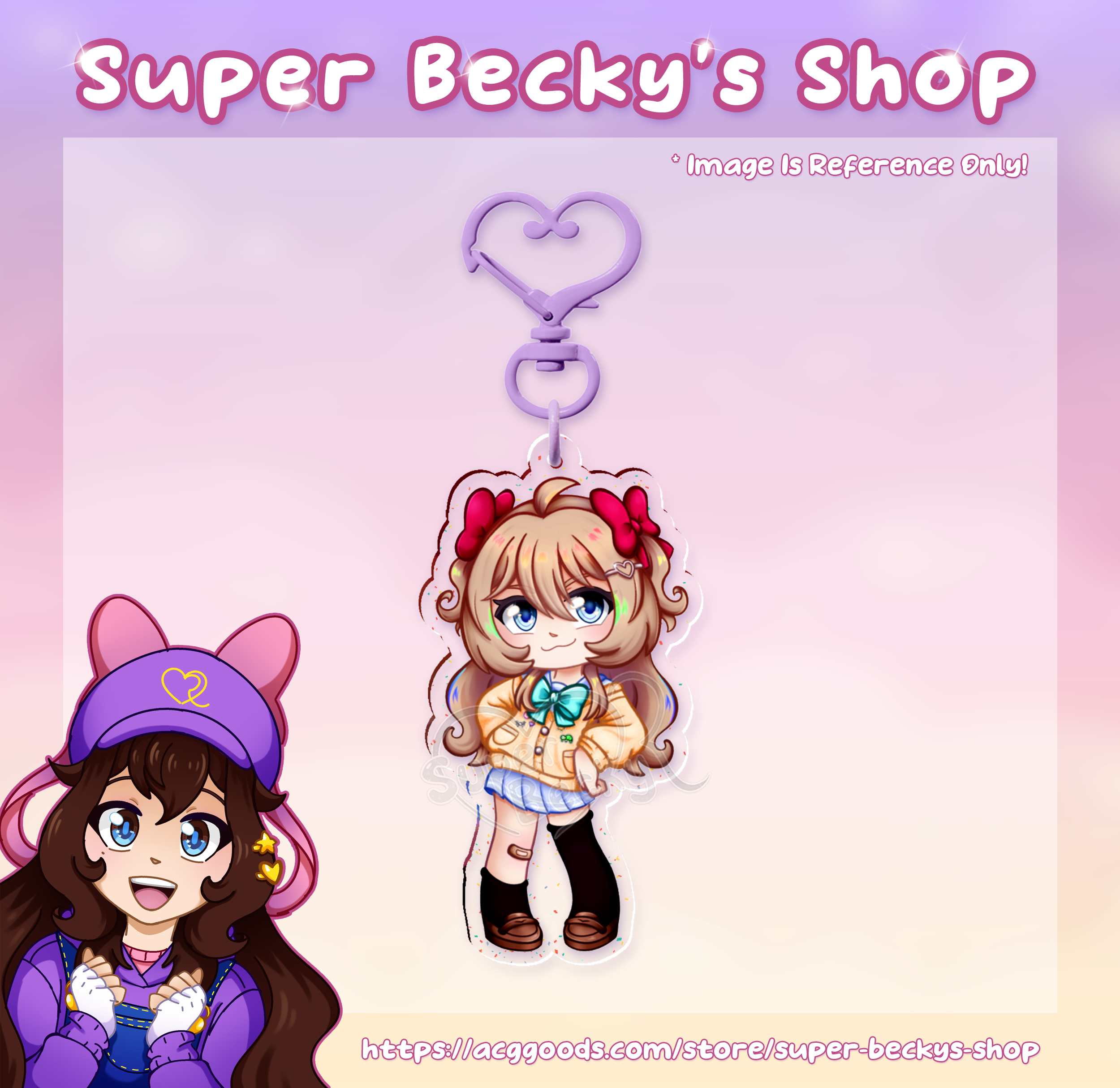Neuro-Sama Keychain