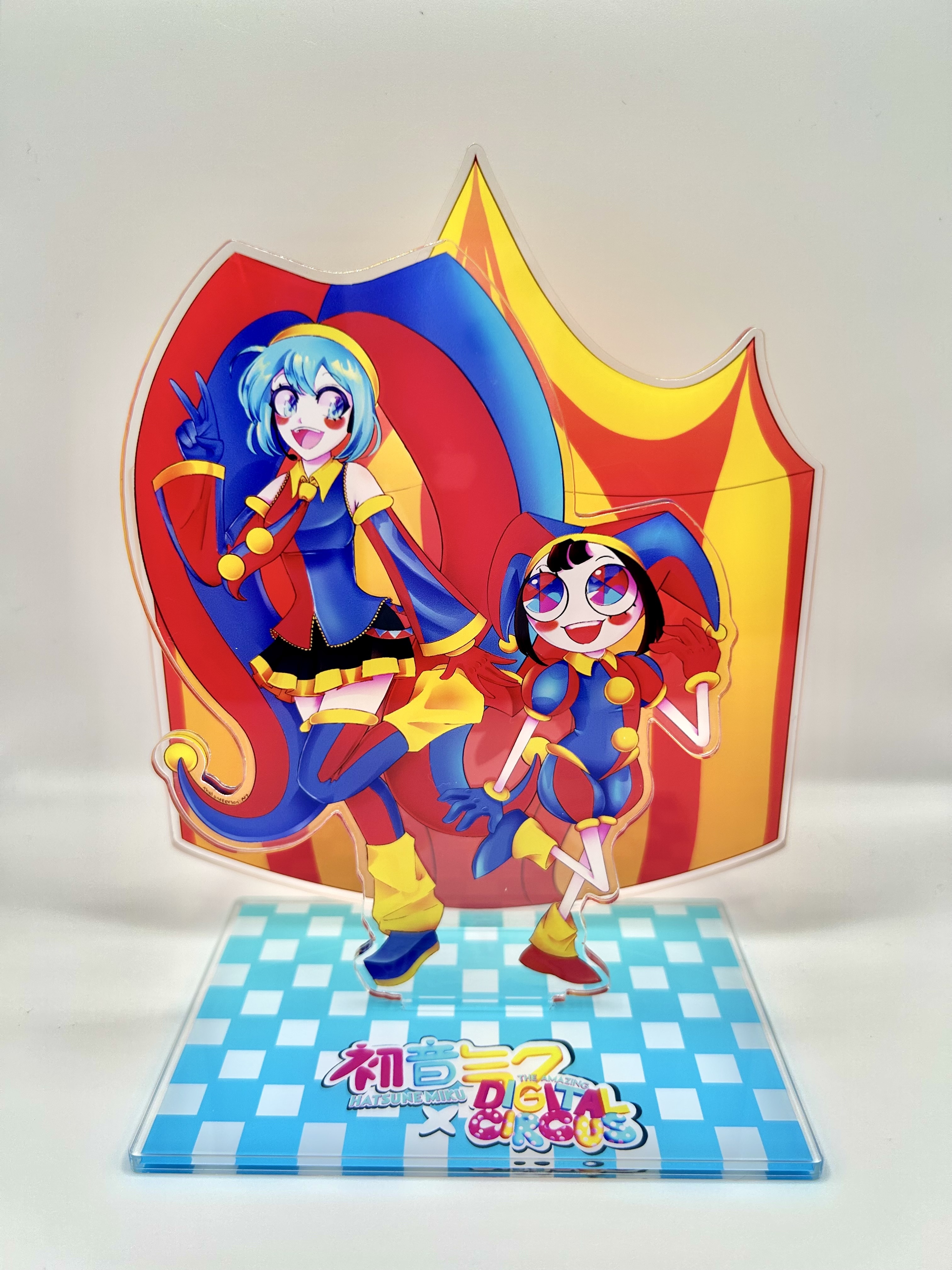 Hatsune Miku x TADC Pomni with Miku acrylic standee