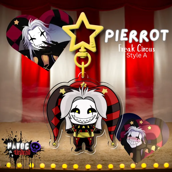 Pierrot Freak Circus Chibi Keychain