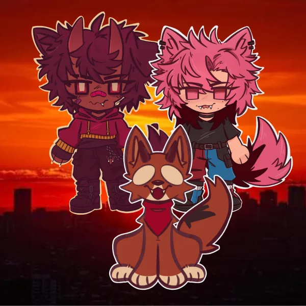 Loser Trio keychain set!