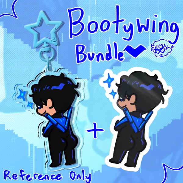 Nightwing Sticker + Keychain Set || DC