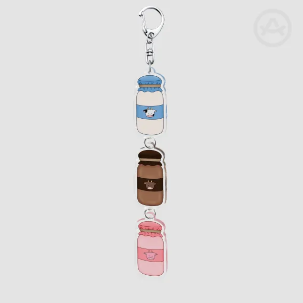 Milk Connection Acrylic Keychain