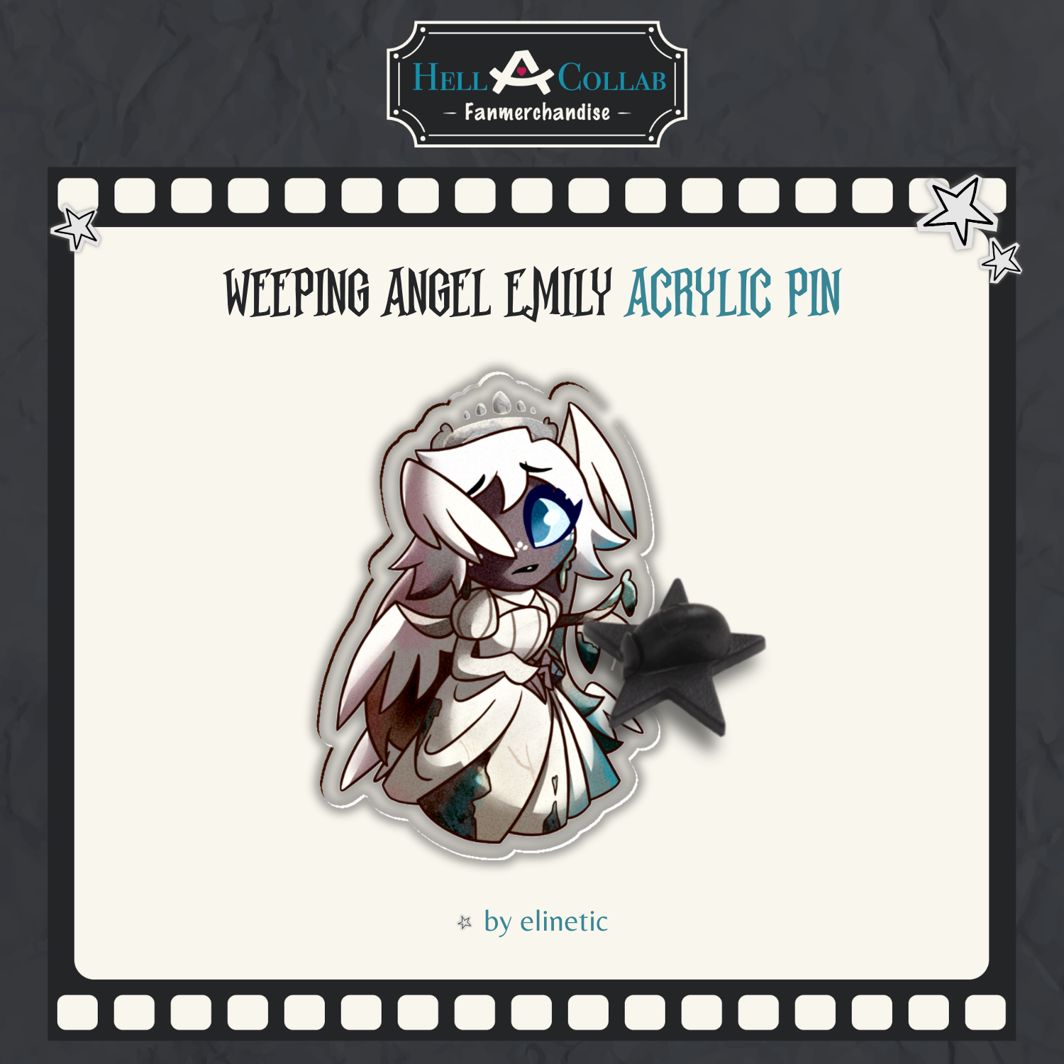Emily - Acrylic Pin - Halloween Hell-a-collab
