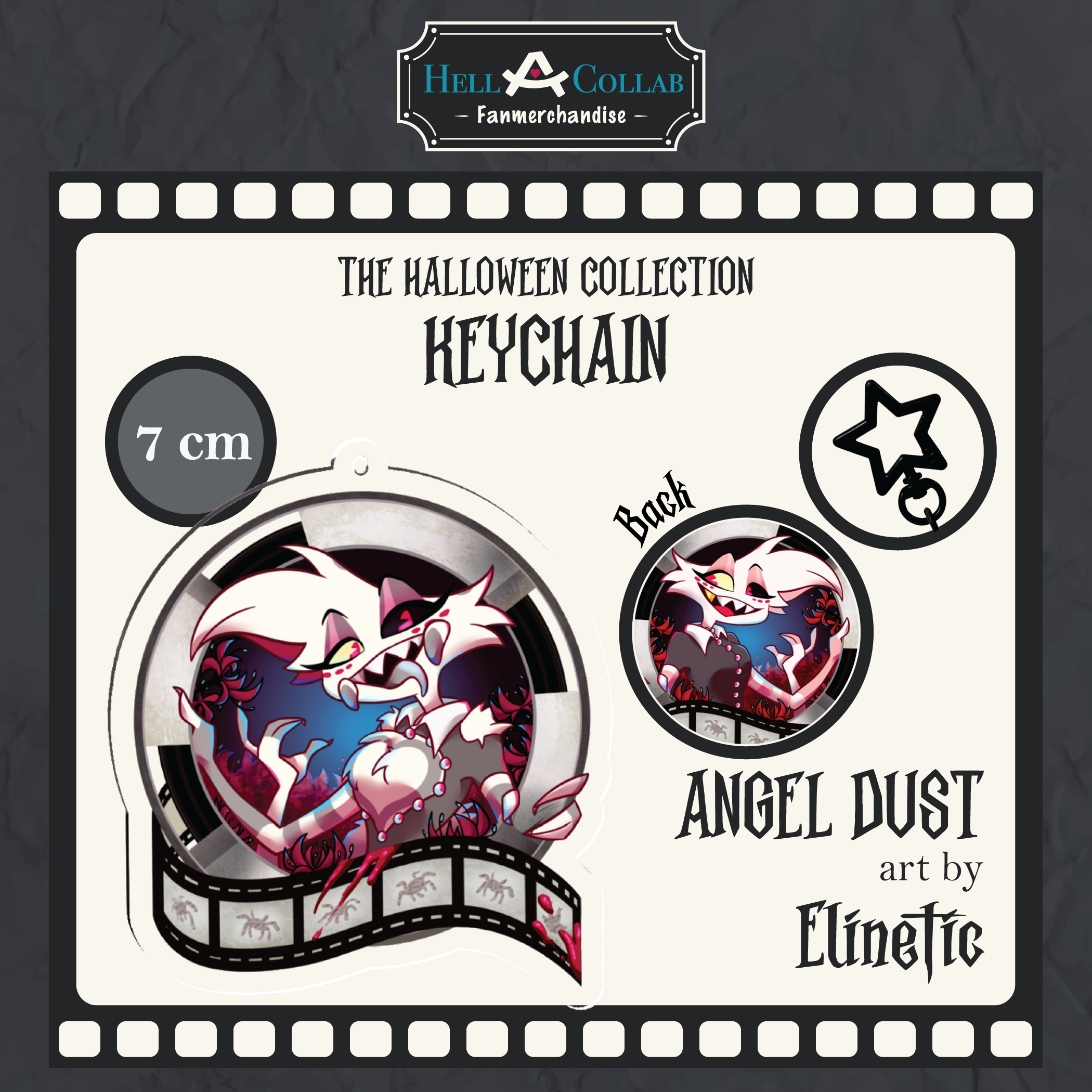 Angel Dust - Keychain - Halloween Hell-a-collab