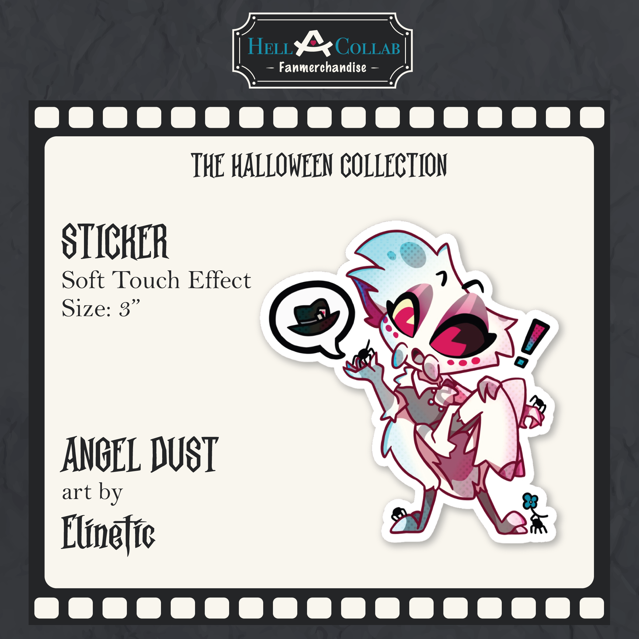 Angel Dust - Sticker - Halloween Hell-a-collab