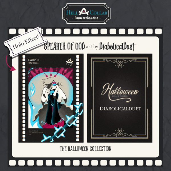 Halloween HellaCollab Speaker of God Holographic Photocards
