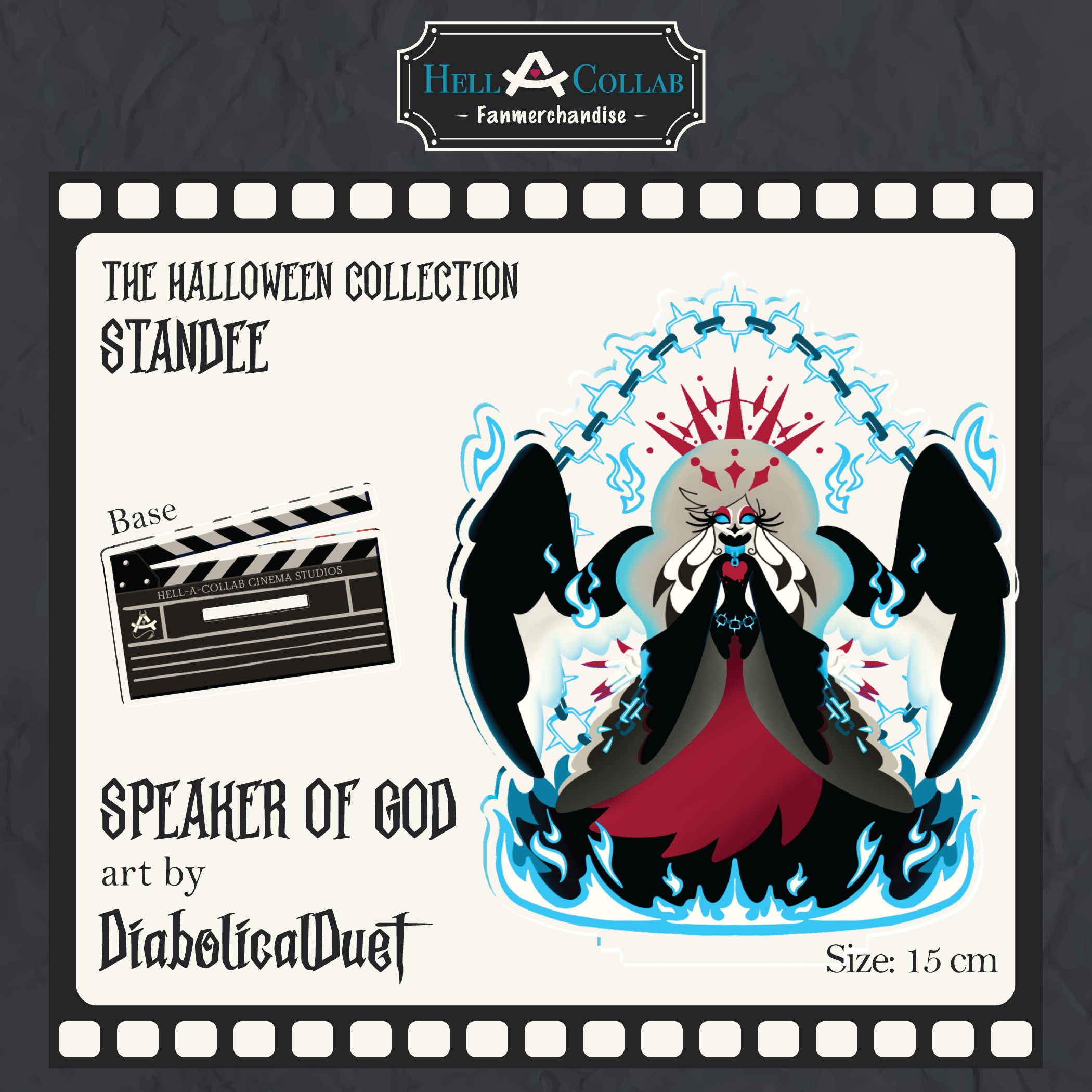 Halloween HellaCollab Speaker of god Clear Acrylic Standees