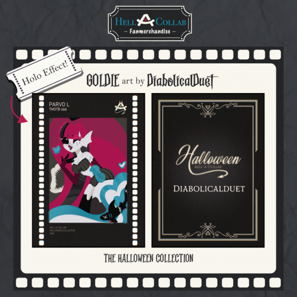Halloween HellaCollab Goldie Holographic Photocards