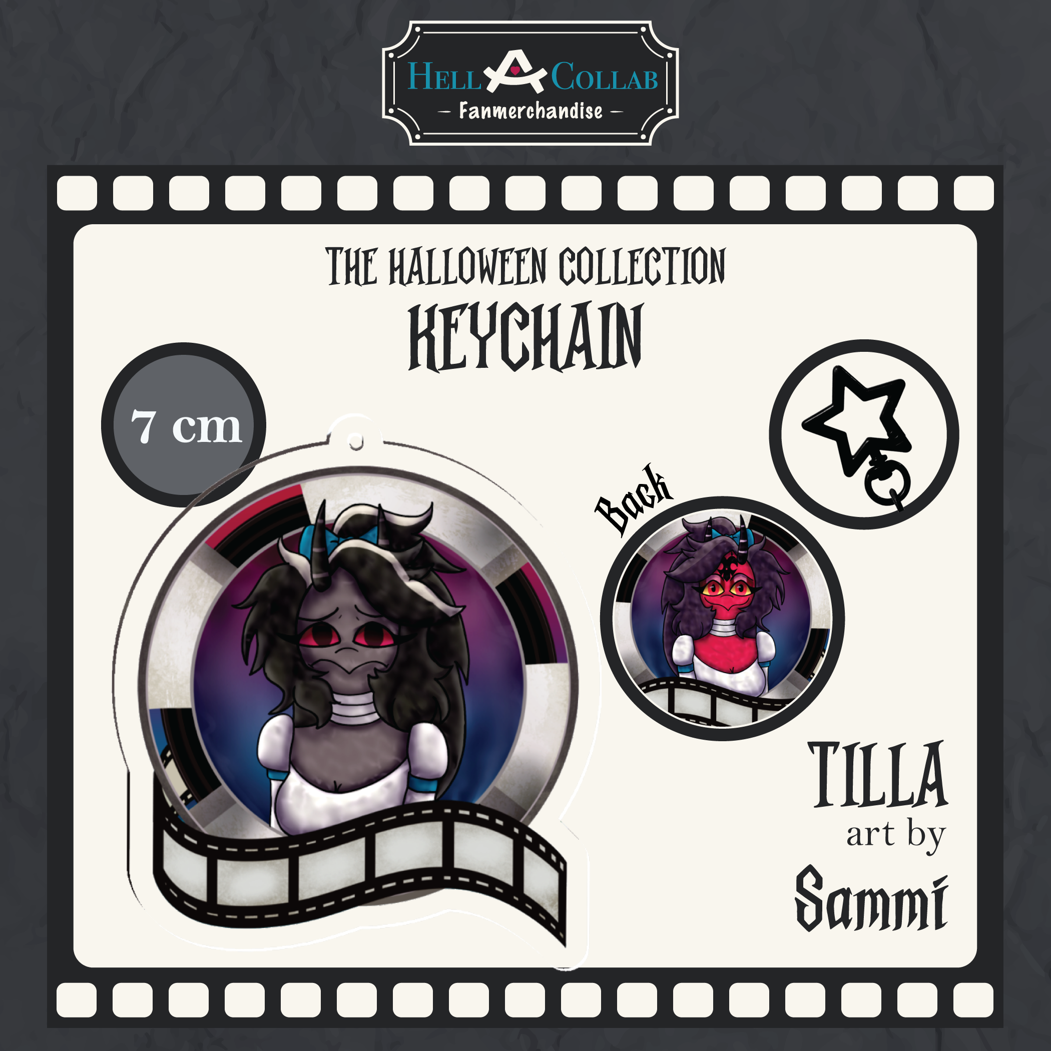 Tilla Keychain Hellacollab Halloween