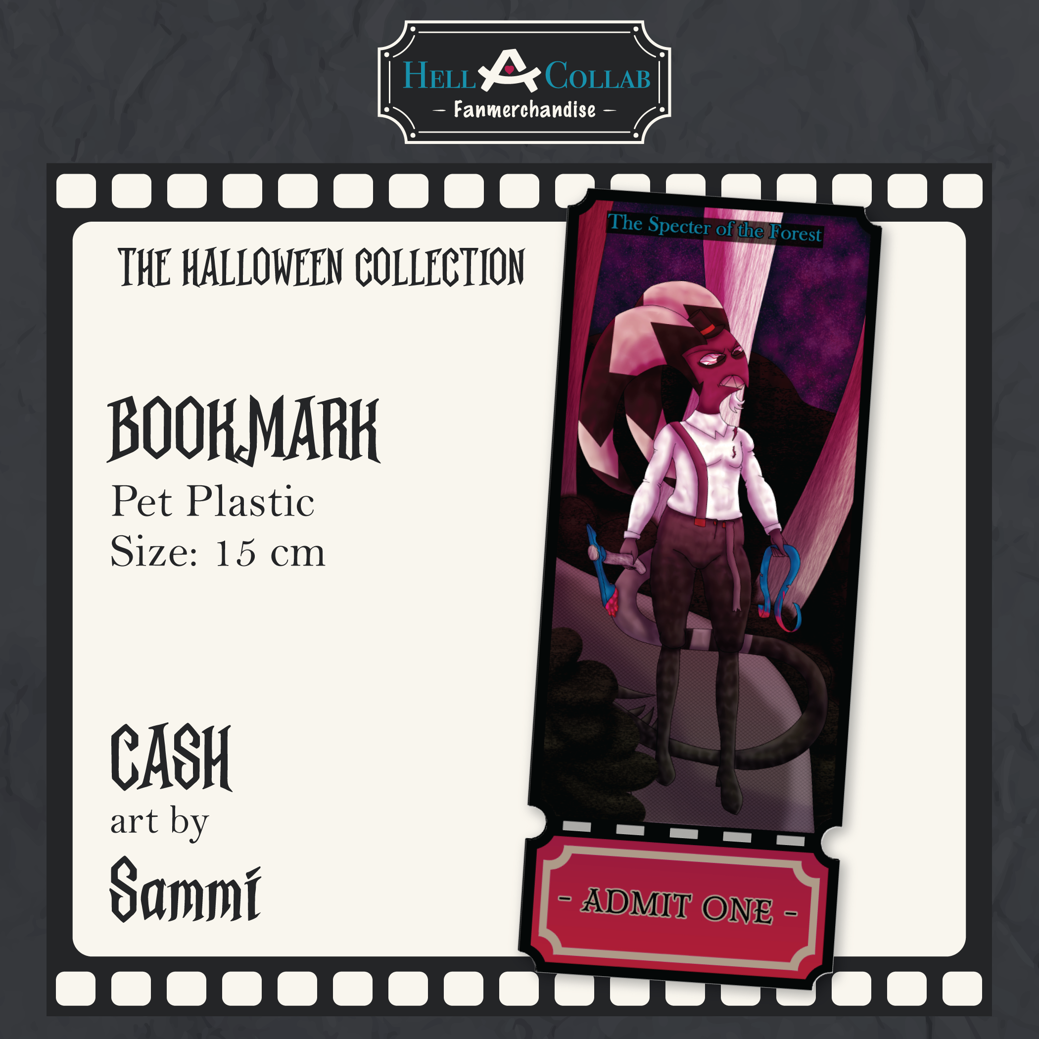 Cash Bookmark Hellacollab Halloween
