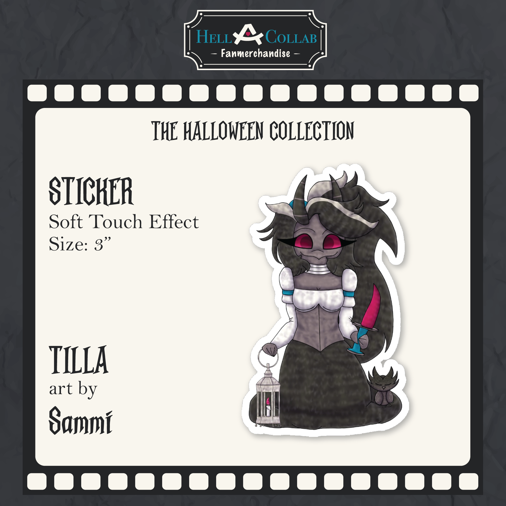 Tilla Sticker Hellacollab Halloween