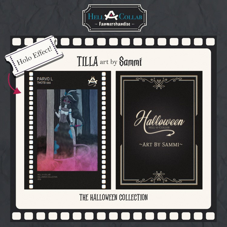 Tilla Photocard Hellacollab Halloween