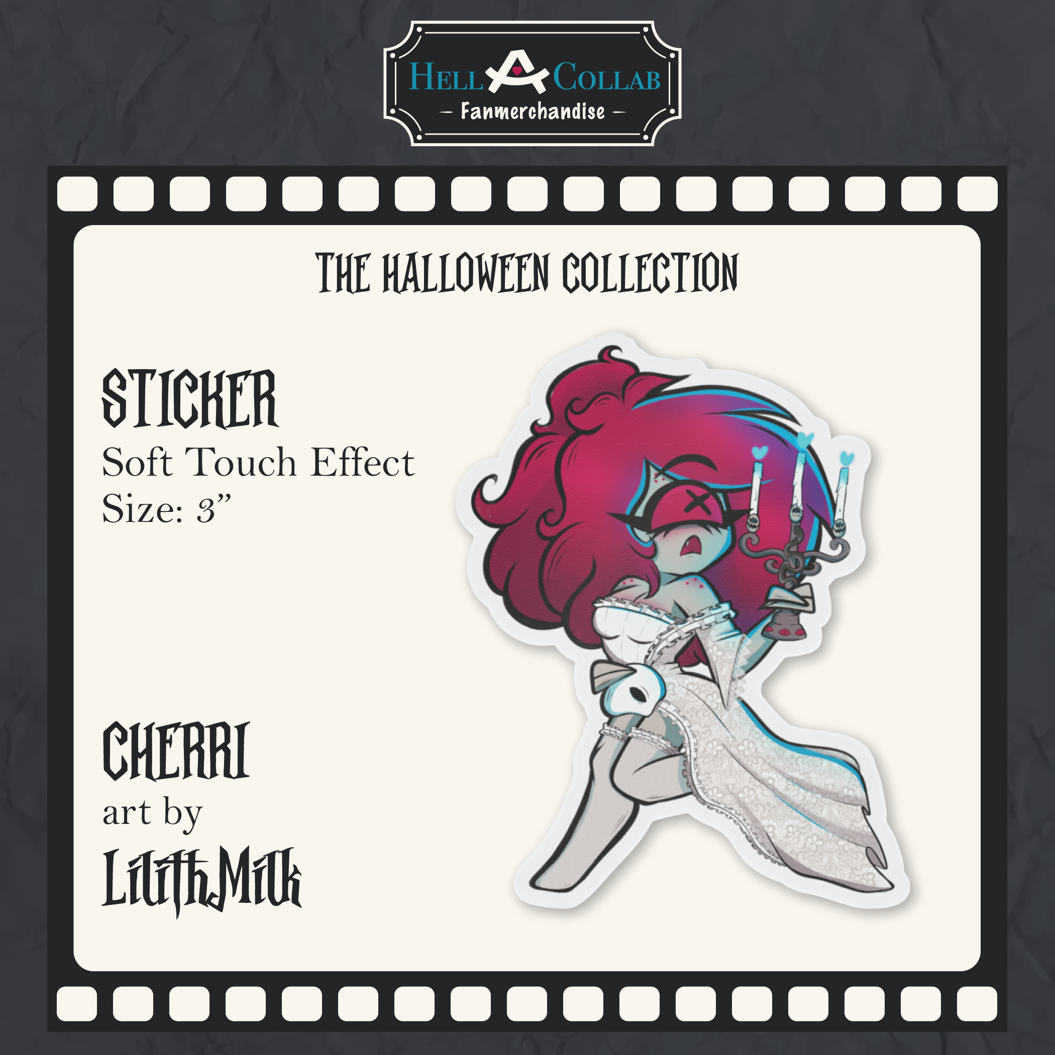 Cherri Bomb Sticker || Halloween Hell-a-collab