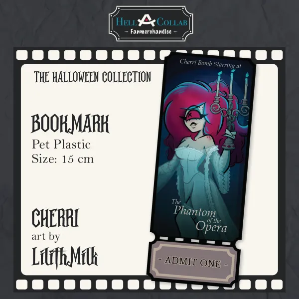 Cherri Bomb Bookmark || Halloween Hell-a-collab
