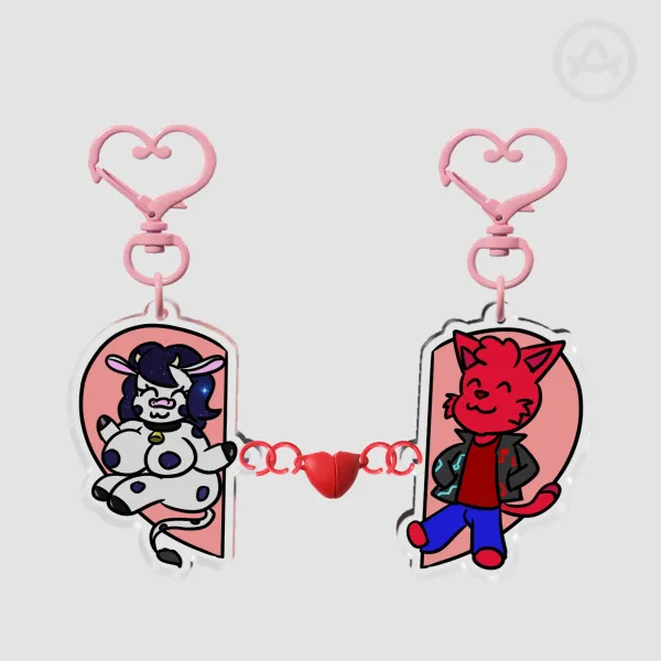 Moomoo Couple Keychain