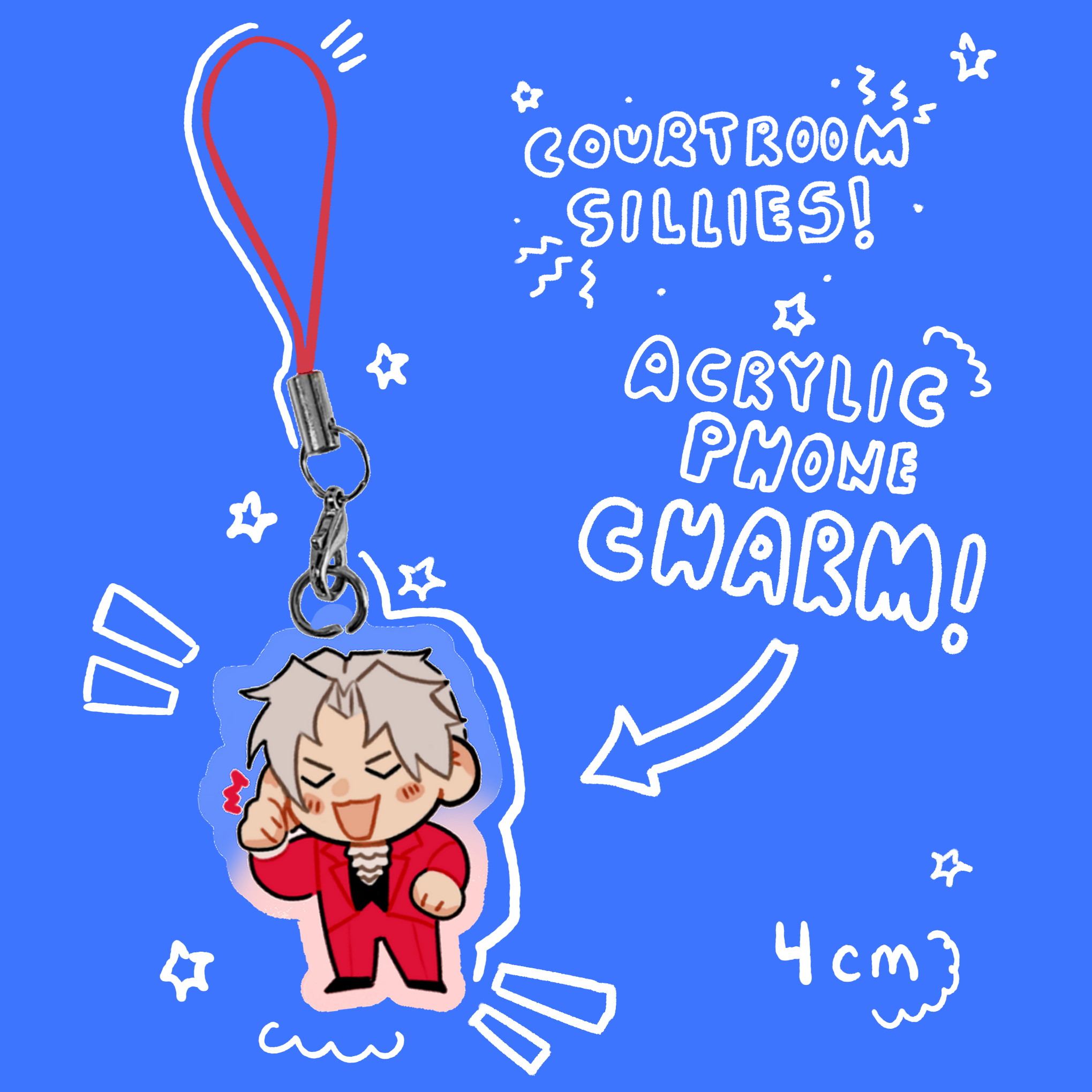 Eureka ! Colored Edge Acrylic Keychains charm