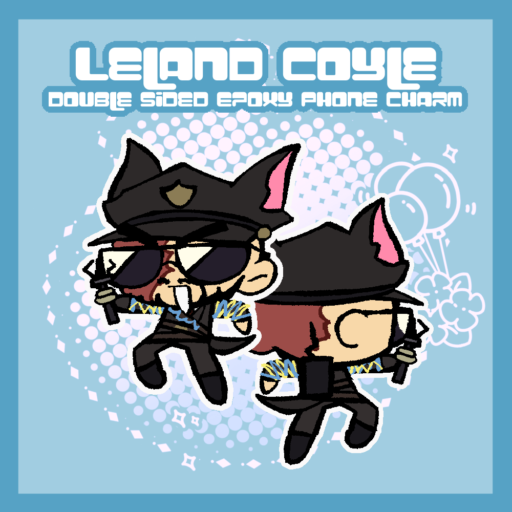 Leland Coyle Epoxy Phone Charm