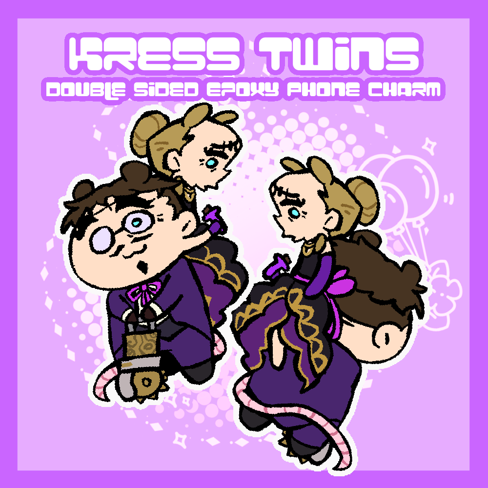 Kress Twins Epoxy Phone Charm