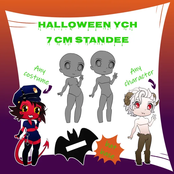 Halloween Mini YCH Standee