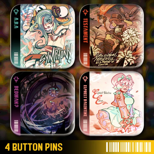 GGST Soundtrack Square Button Pin | S1