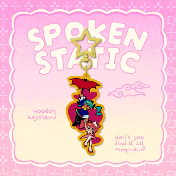 【Flavor Foley】Spokenstatic Wooden Keychain