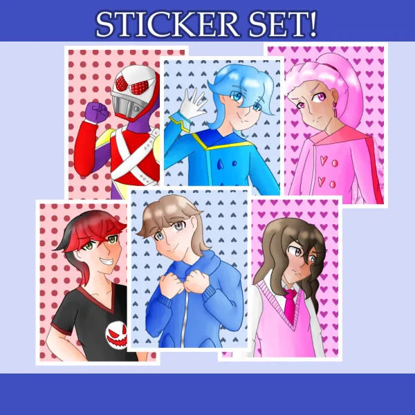 'Reincarnated as a Magical Boy' Main Trio Die Cut Sticker Bundle