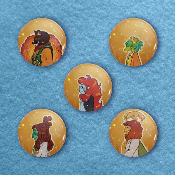 Star Cluster Button Pin Set