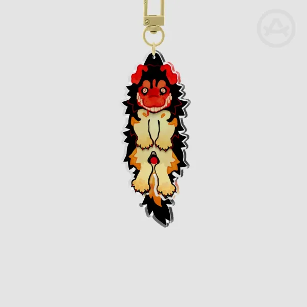 Smile Dog.JPEG tail-wagging keychain