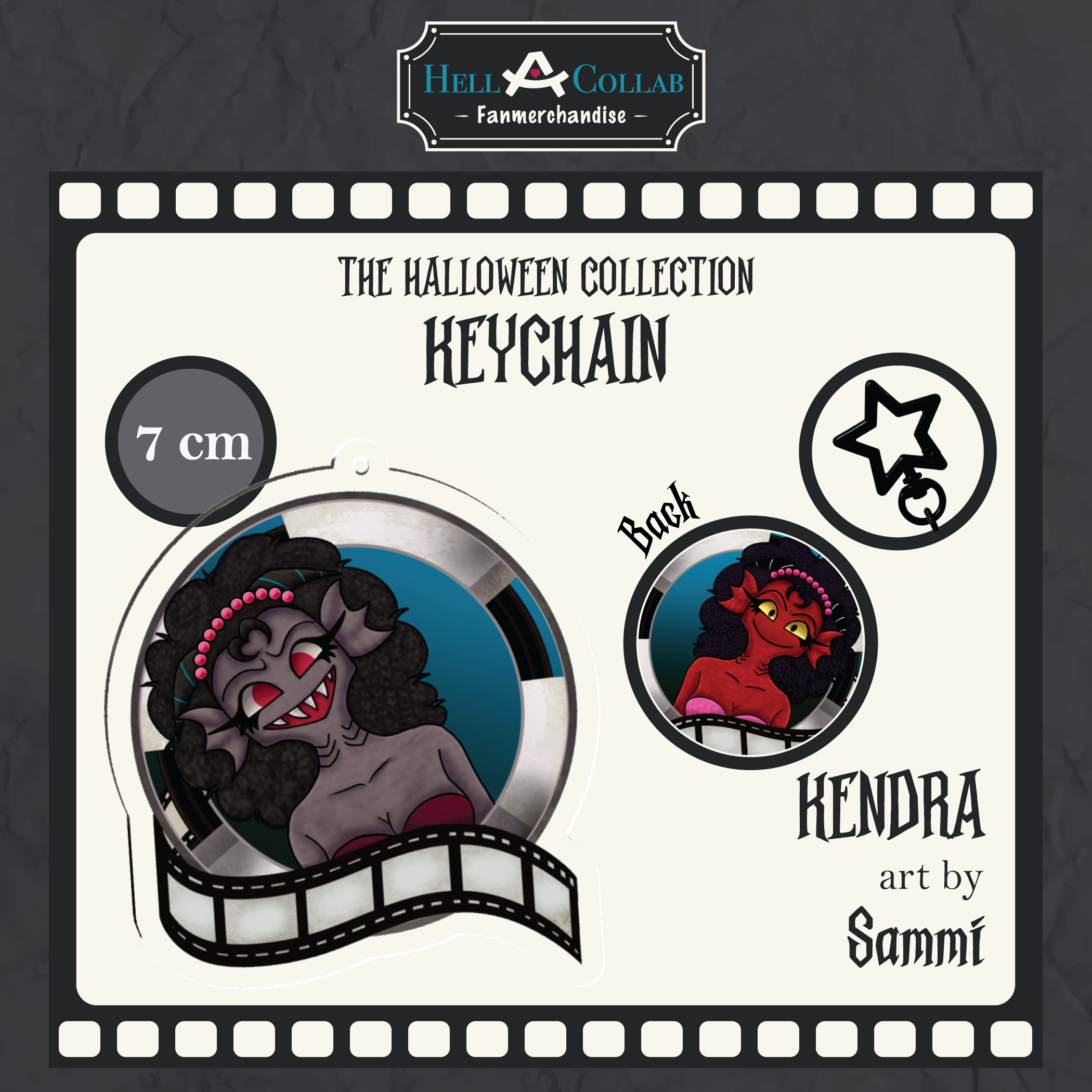 Kendra Keychain Hellacollab Halloween