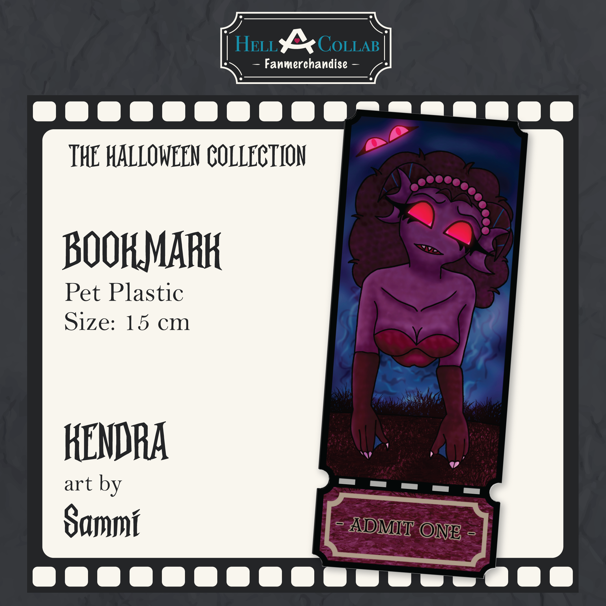 Kendra Bookmark Hellacollab Halloween