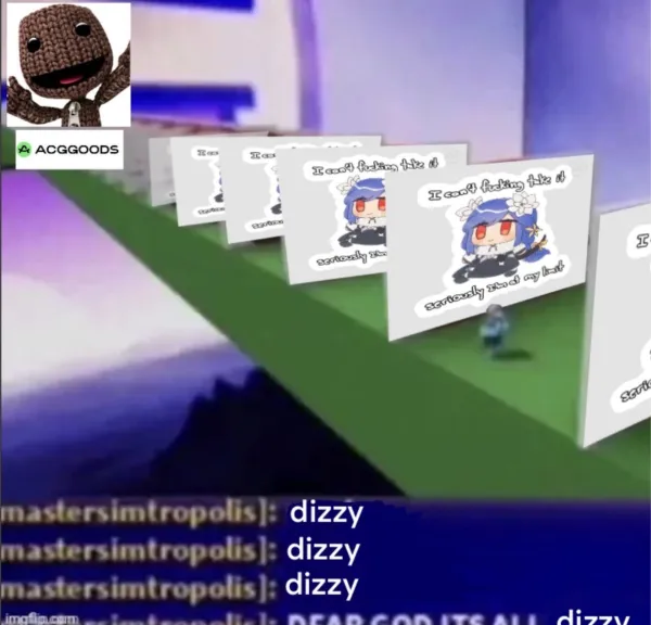 Dear God it’s all Dizzy Sticker Set