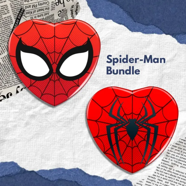 Spider-Man Heart Badge Bundle