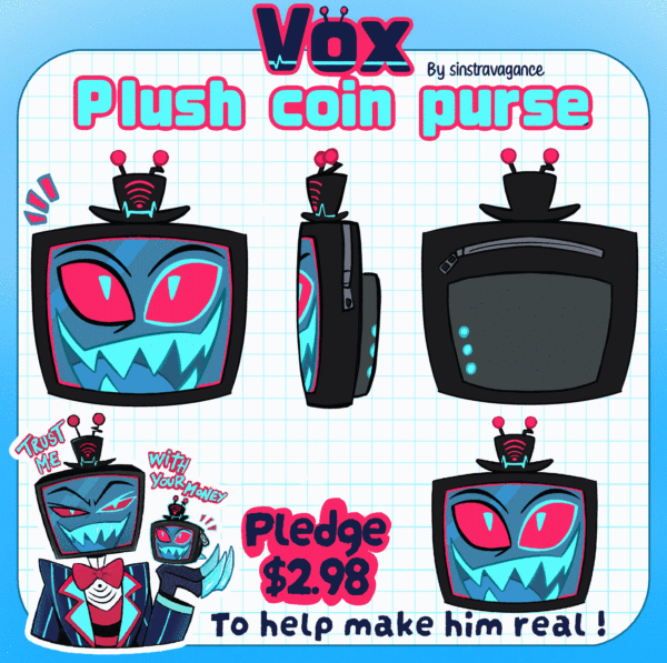 Vox Coin Purse Keychain