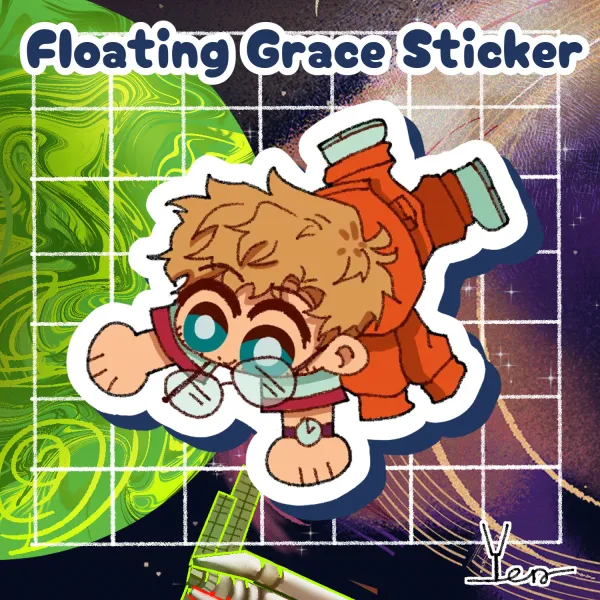 [Project Hail Mary] Stickers - Floating Ryland Grace