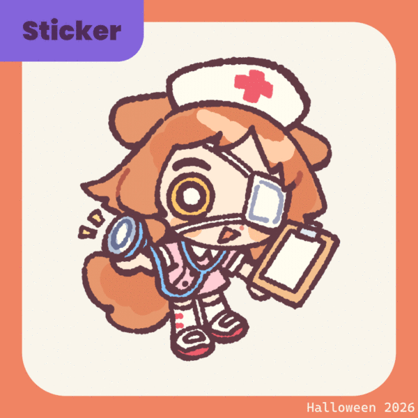 Nurse Haru Sticker