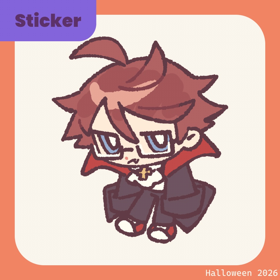 Vampire Adam Sticker