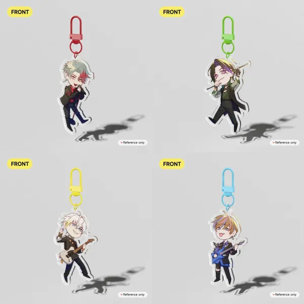 BY THE BEAT 1st Anniversary Fanmerch, Chibi Acrylic Keychains (Clear)