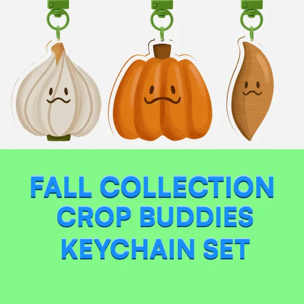 Fall Collection - Crop Buddies Keychain Set