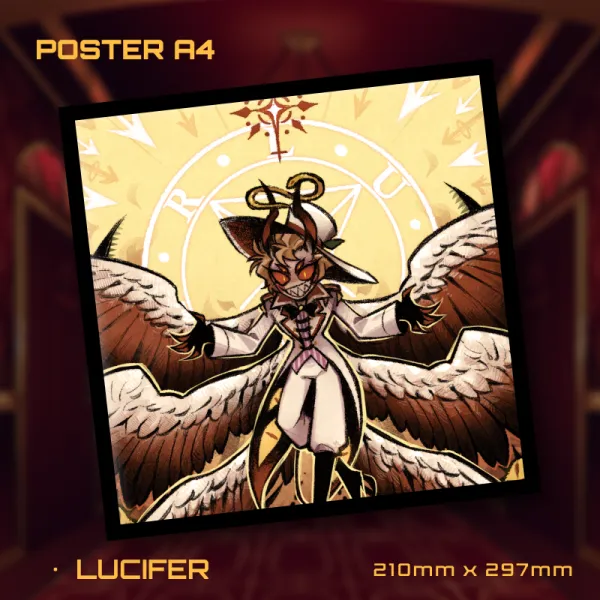 Wheel of Fortune Lucifer (Poster A4)