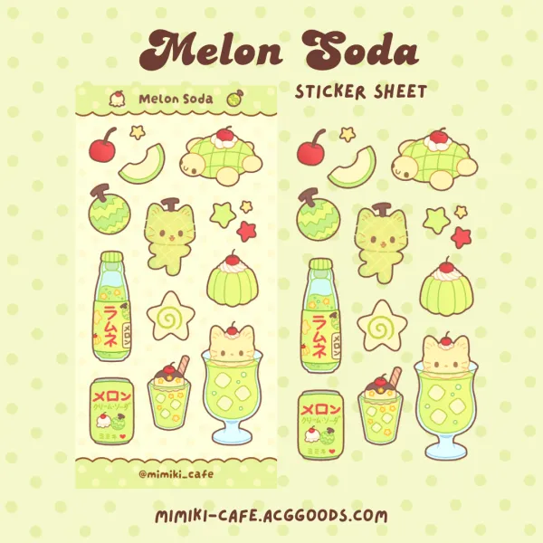 Melon Soda Sticker Sheet